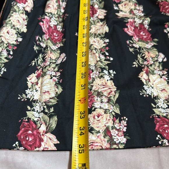 VTG Herman Geist Floral Pleated Maxi Skirt Women 14 Boho Prairie Cottagecore NWT - Picture 9 of 9
